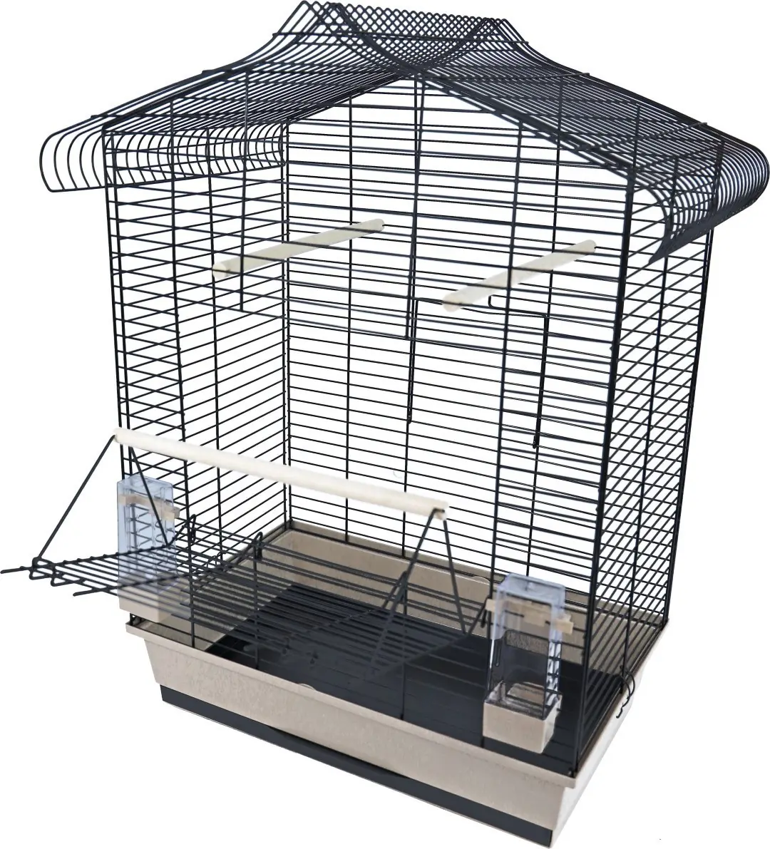 Interzoo vogelkooi Vega zwart/beige Interzoo Gebr. de Boon