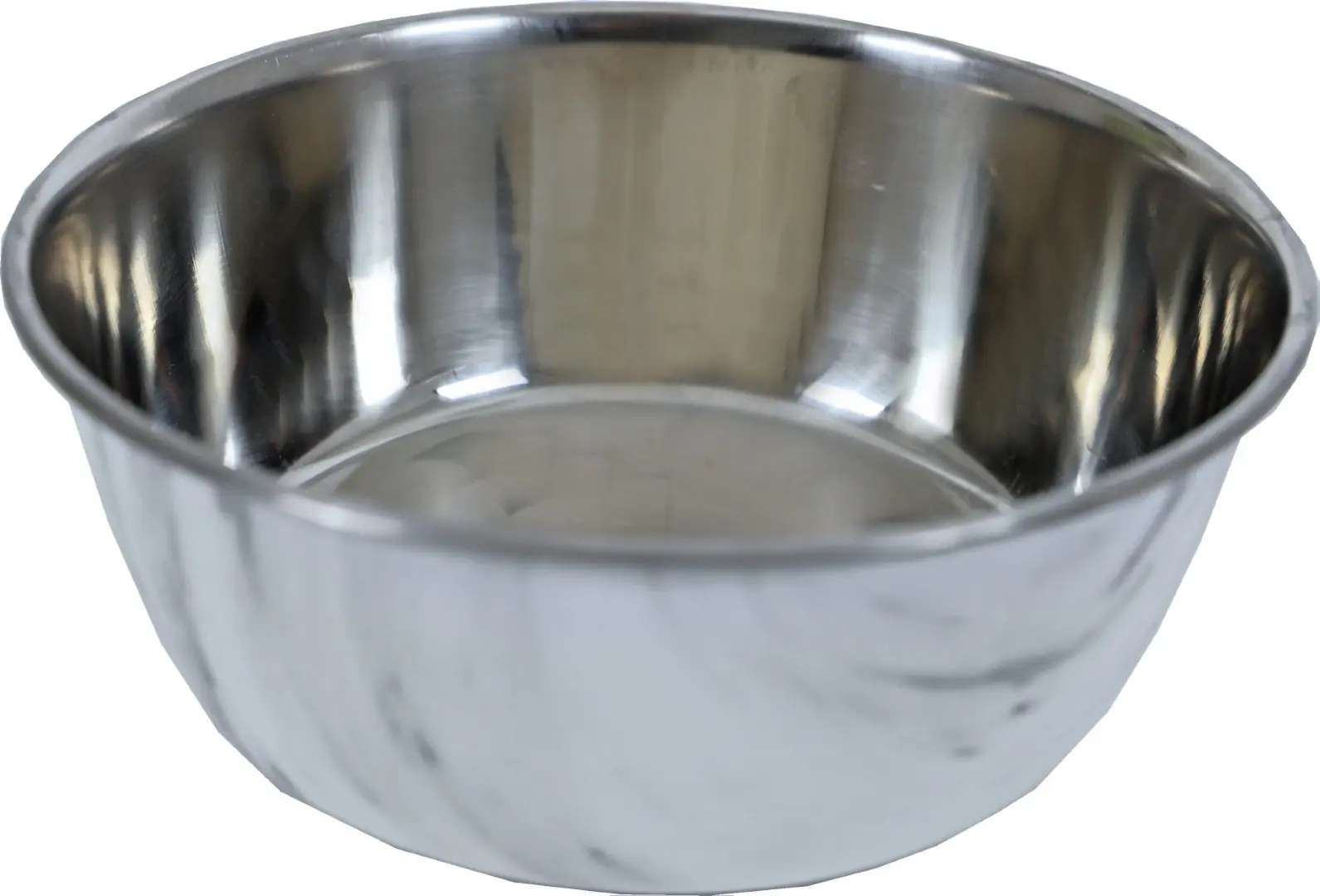 Eetbak hond RVS deco marmer 1890 ml Eet-en-drinkbakken-hond Gebr. de Boon