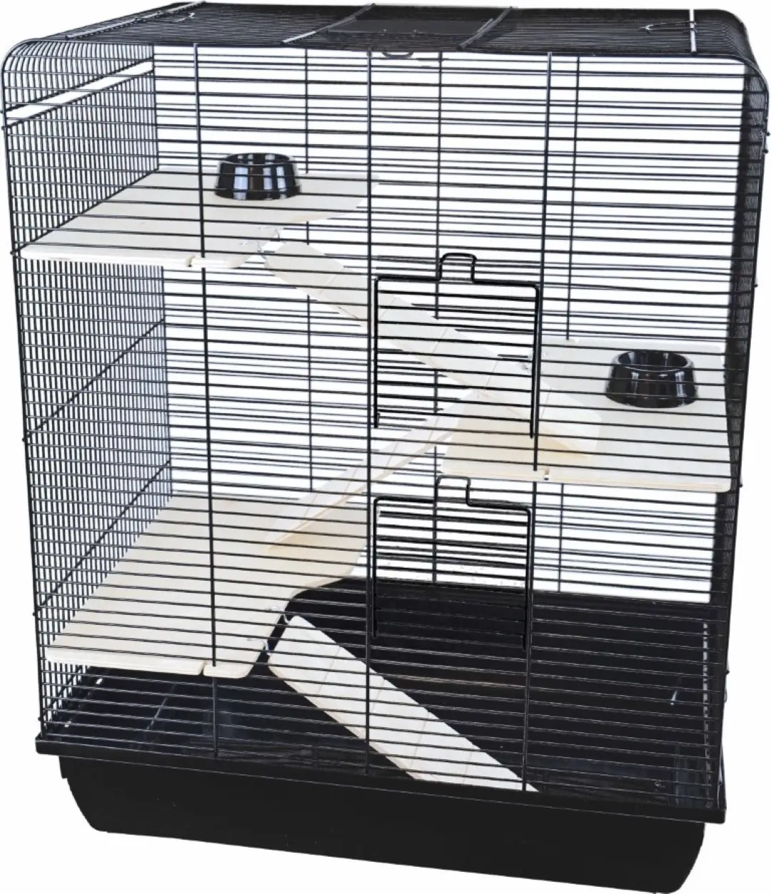 Interzoo rattenkooi Remy wood zwart/zwart Interzoo Gebr. de Boon