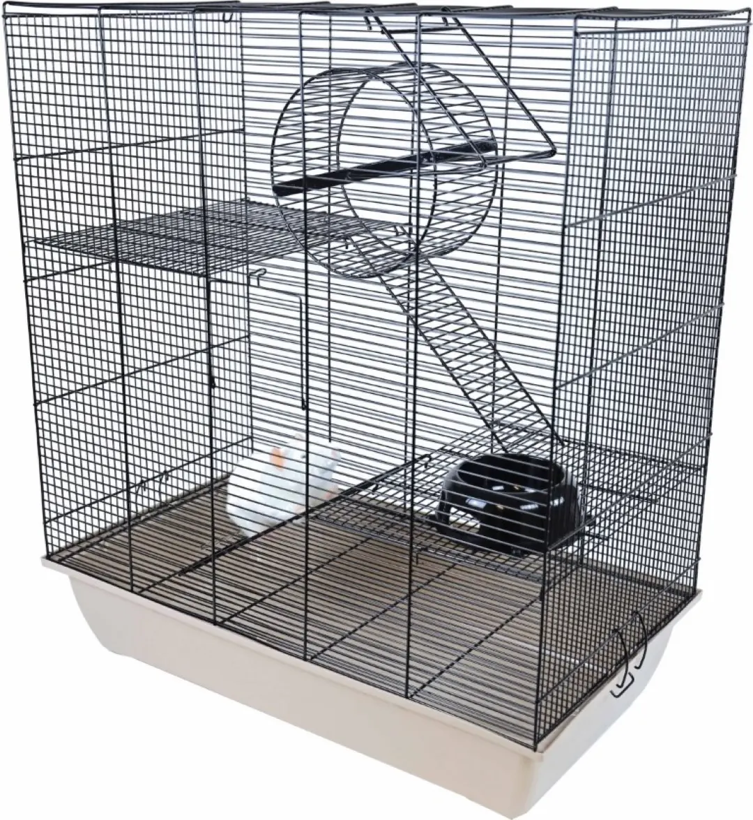Interzoo rattenkooi Rat 70 zwart/beige Interzoo Gebr. de Boon