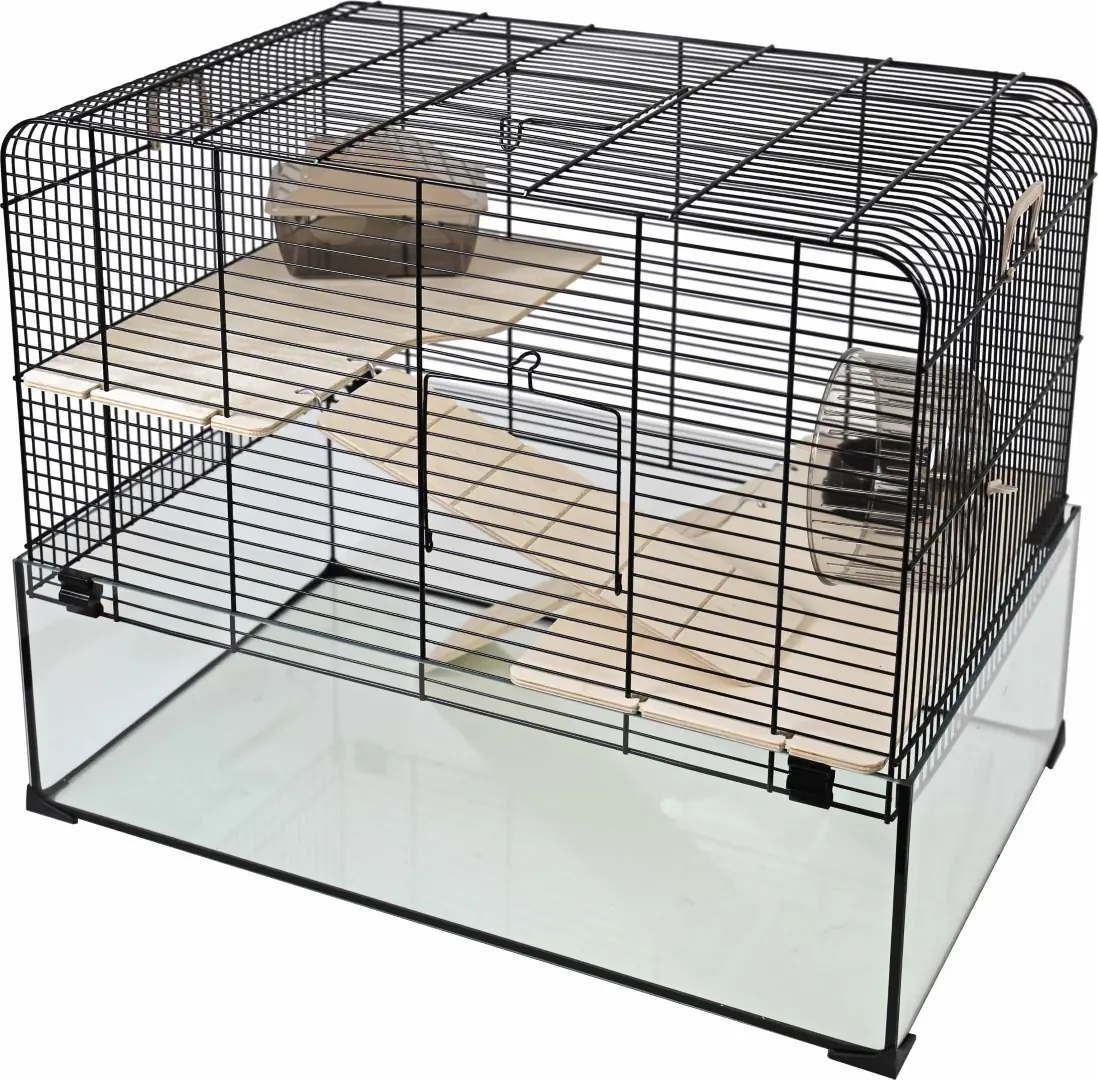 Interzoo hamsterkooi Vision 58 zwart Interzoo Gebr. de Boon