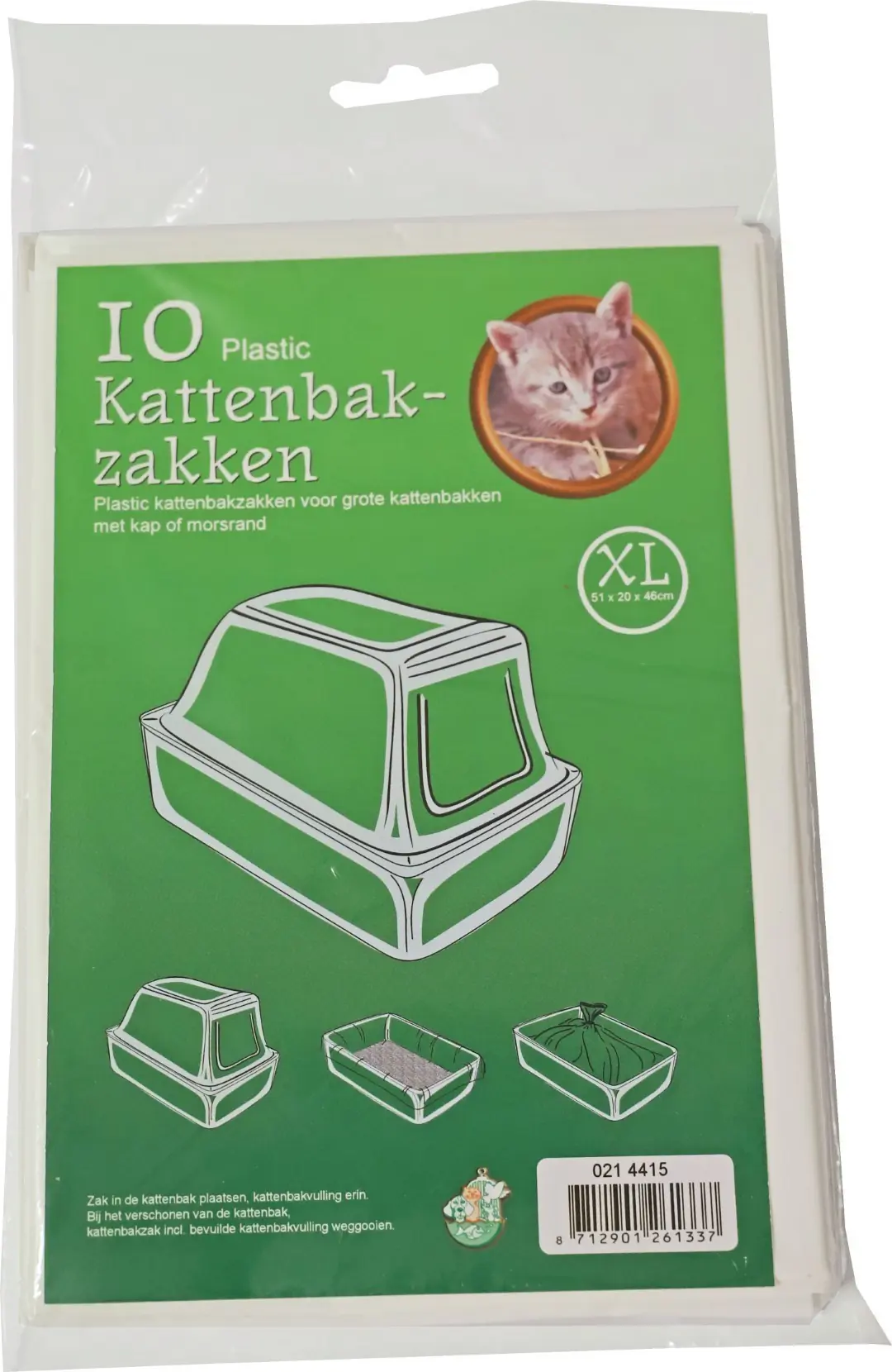 Pak a 10 stuks kattenbakzak XL Gebr. de Boon