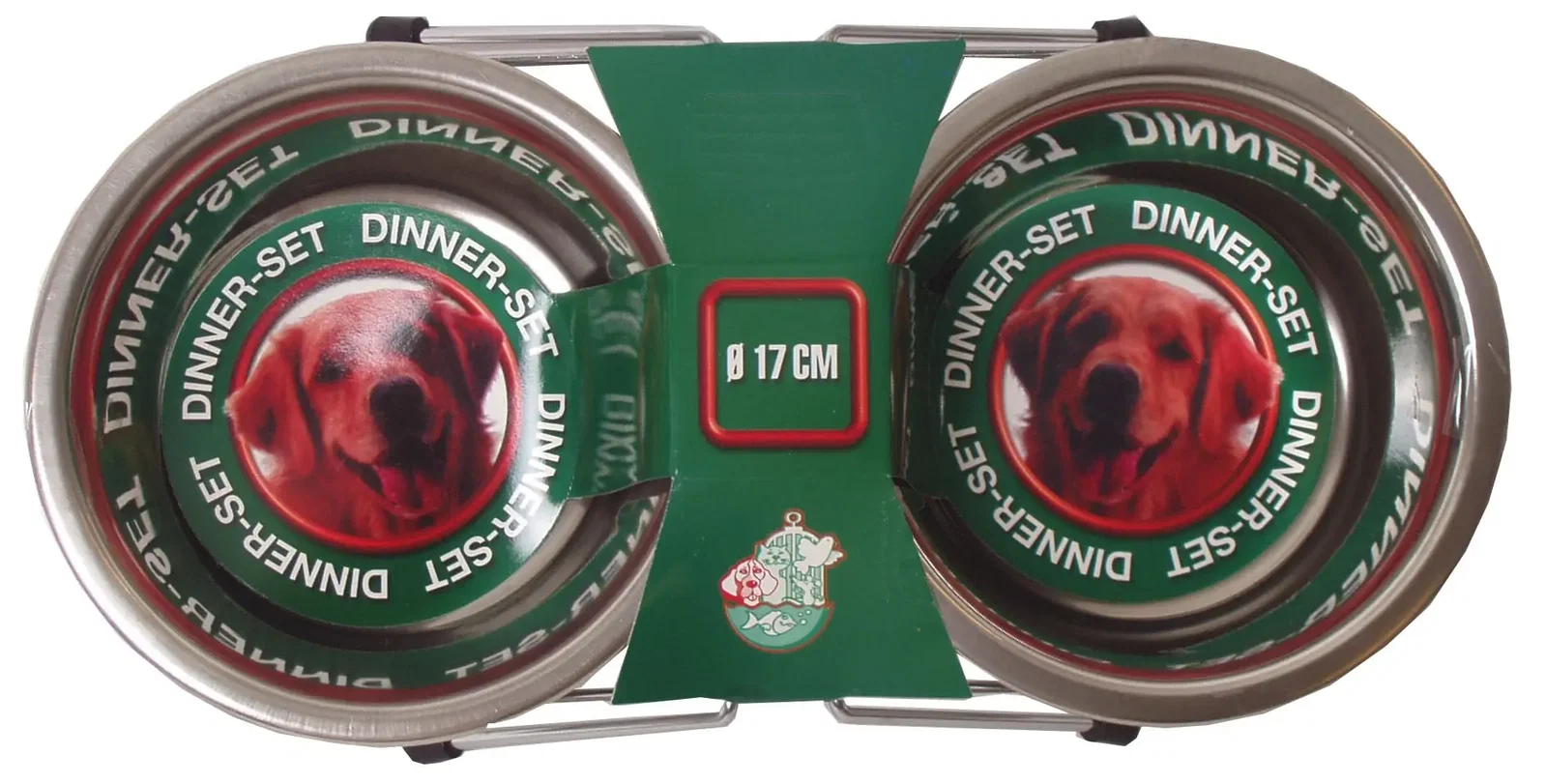 Hondenbak set 2 rvs bakken 17 cm Gebr de Boon