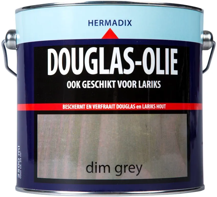 Olie hout douglas lariks grijs 2500 ml Hermadix