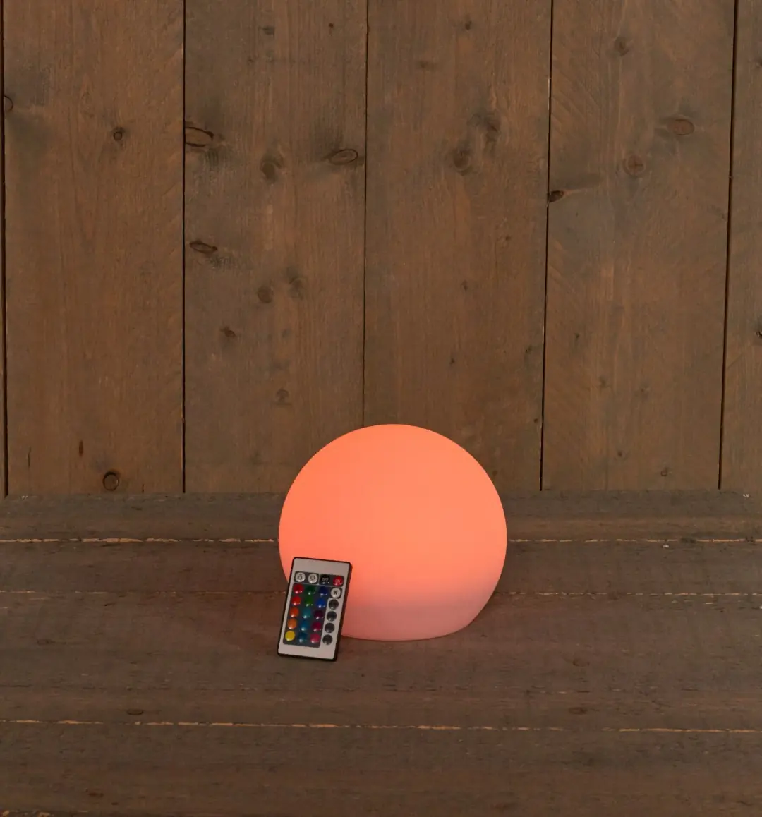 Solar bal 20 cm rgb led met afstandsbediening Anna's Collection