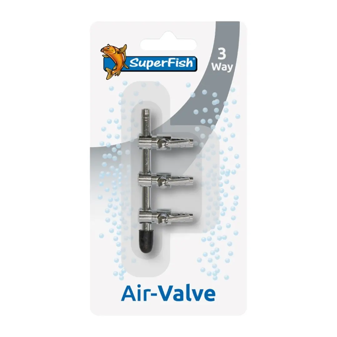 Rvs Luchtkraan 3 Weg Blister aquaria Superfish