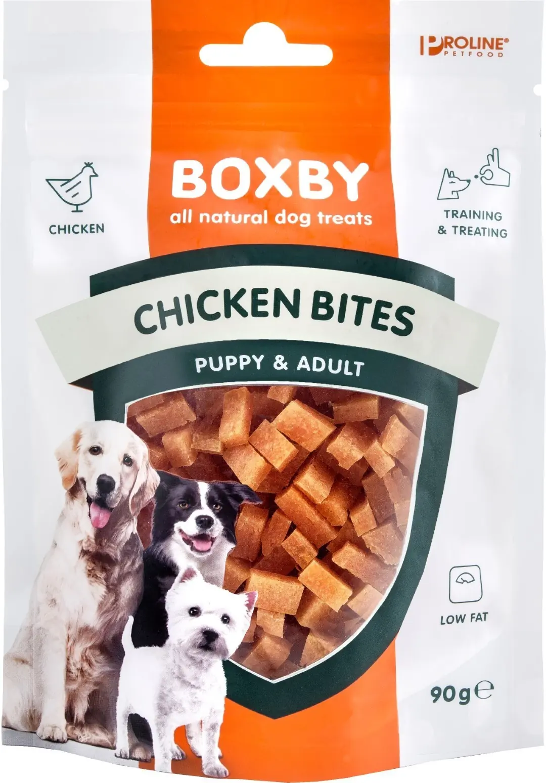 Proline Boxby chicken bites 90 gram Proline Gebr. de Boon