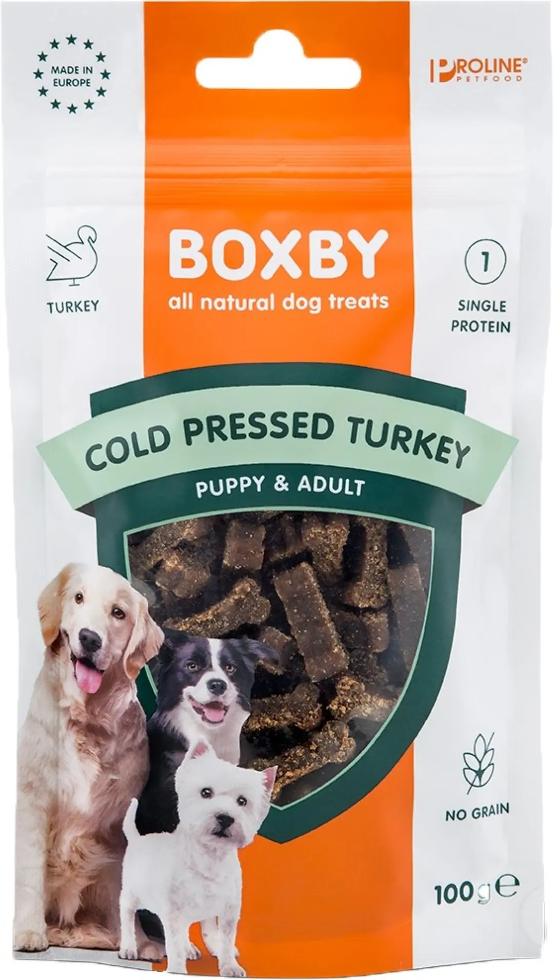 Proline Boxby cold pressed turkey 100 gram Proline Gebr. de Boon