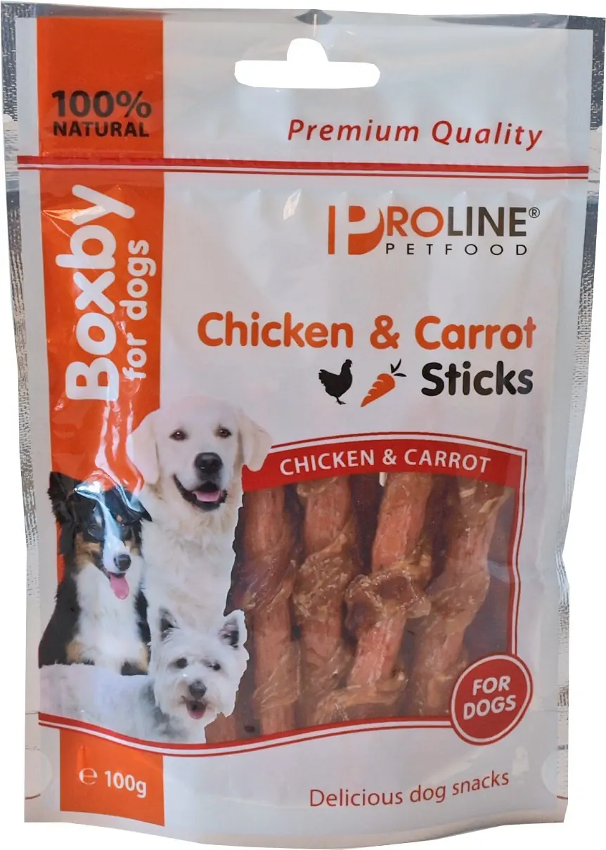 Hondenvoer kip and carrot sticks Proline