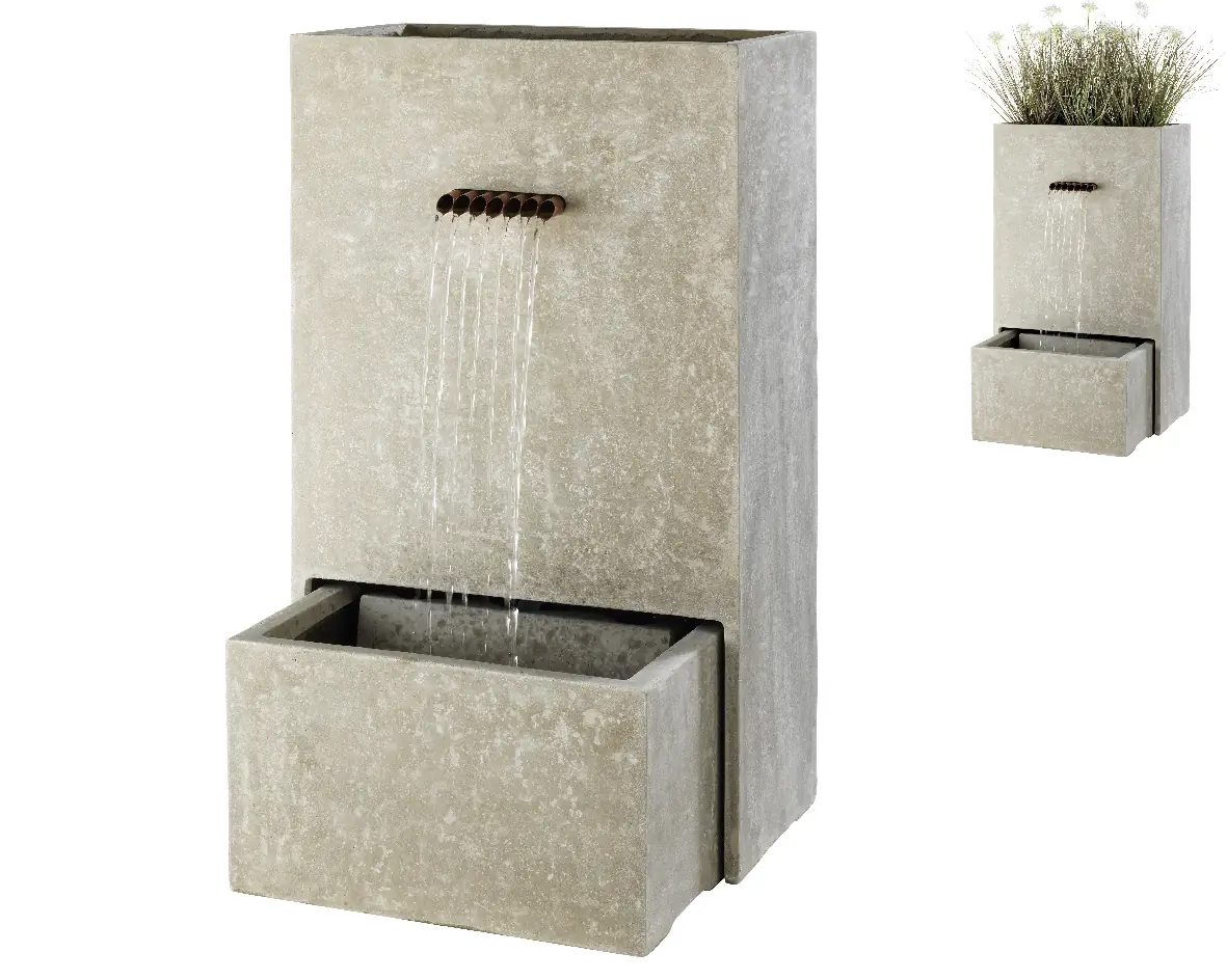 Font.planter grc l35b60h100cm grijs Decoris