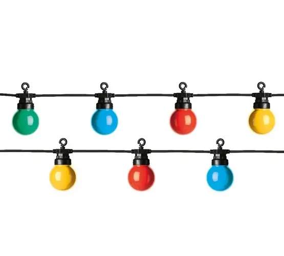 Led globeverl.l950cm-20l zwart/mlt Decoris