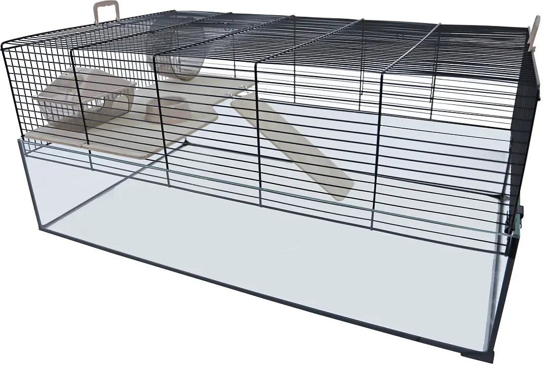 Interzoo hamsterkooi Vision 78 zwart Interzoo Gebr. de Boon