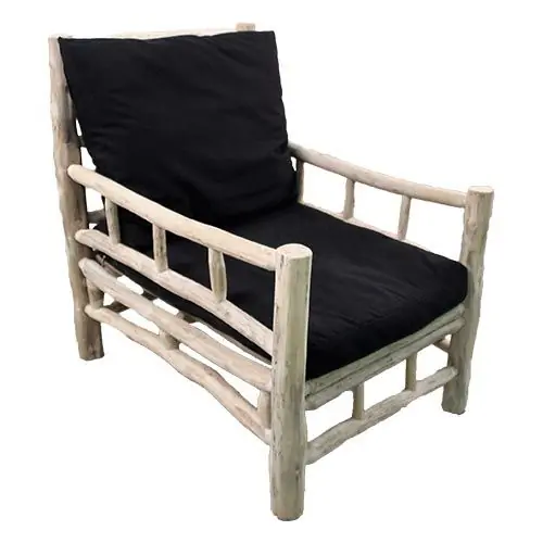 Lounge tuinstoel teak Van der Leeden