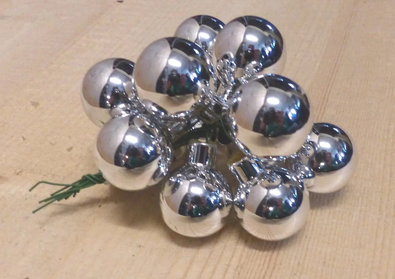 Kerstballetjes glasballetjes zilver glas