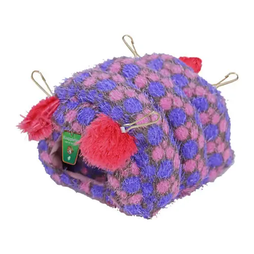 Pluche knaagdierhuis cocoon 20x22 cm inclusief kussen Gebr. de Boon