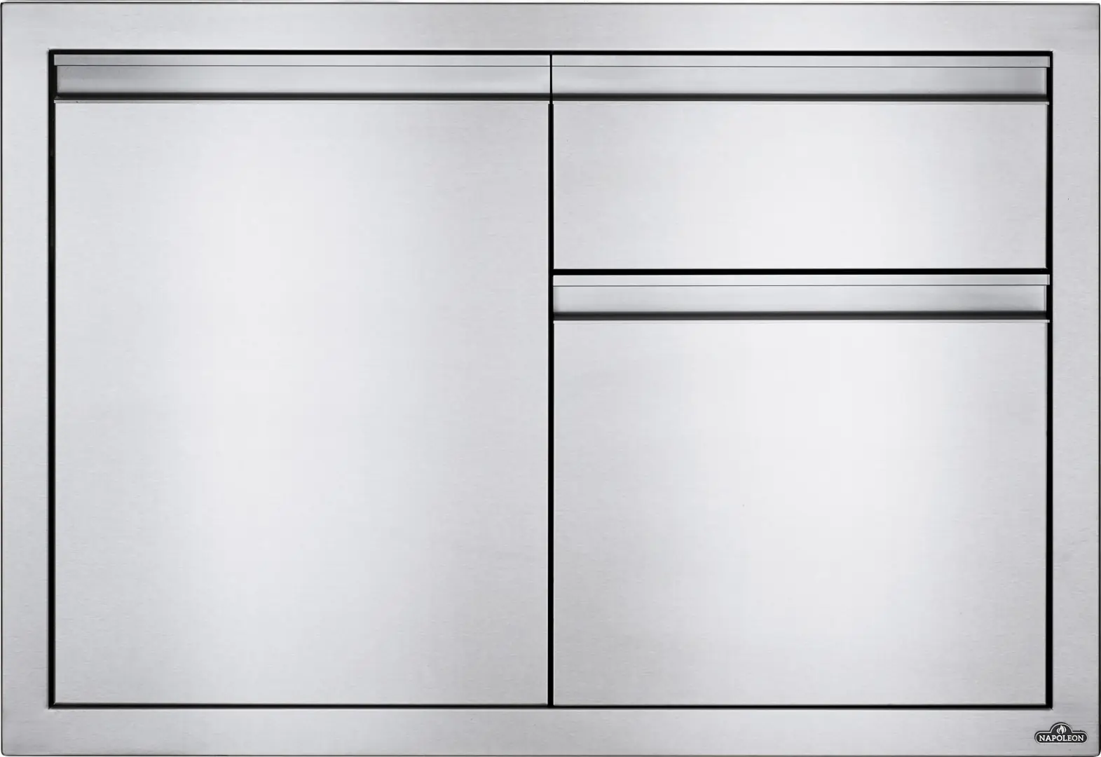 Inbouwdeur en afvalkast combinatie klein (100x71 cm) Napoleon Grill