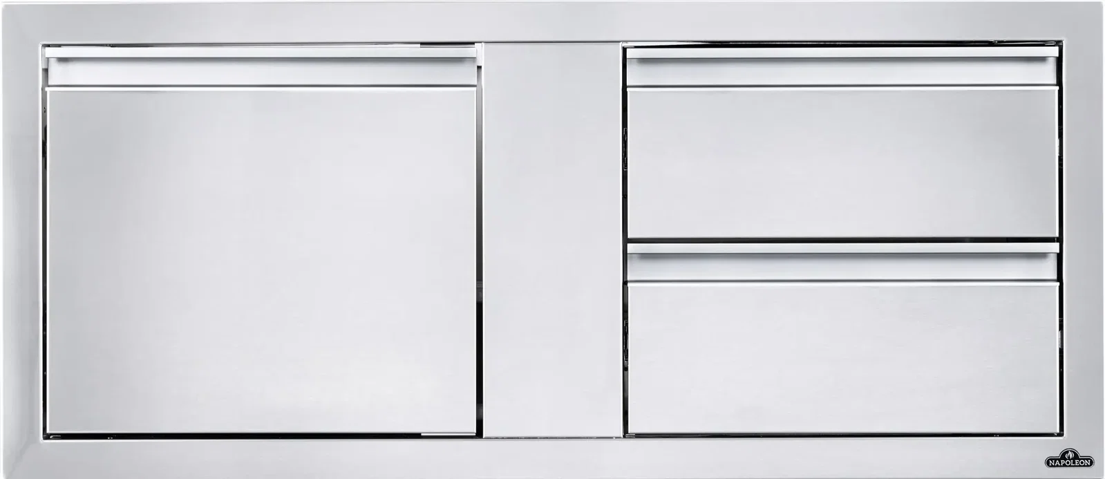 Inbouw deur en 2 lade com 115x50cm Napoleon Grill