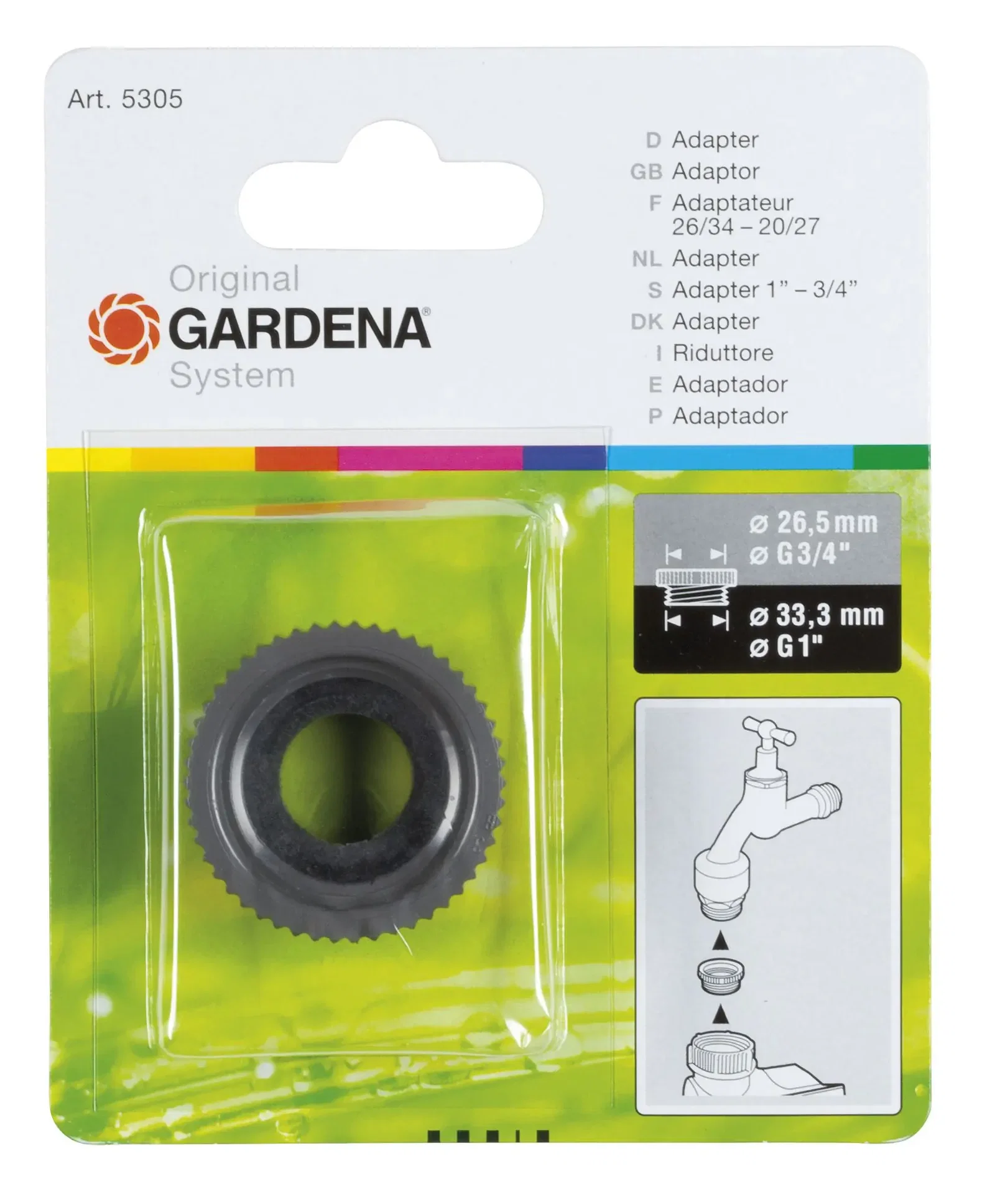Adapter v 1-3/4 inch Gardena