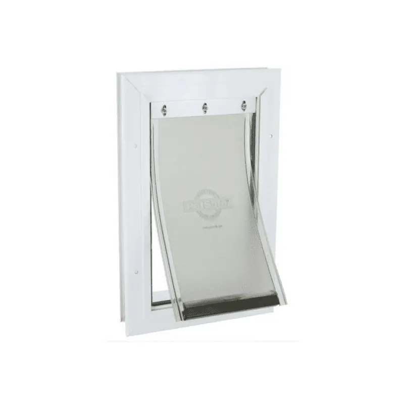 PetSafe aluminium deur wit/transparant Gebr. de Boon