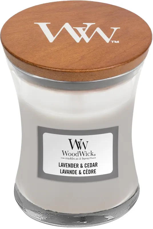 Lavender & Cedar Mini candle kaars WoodWick