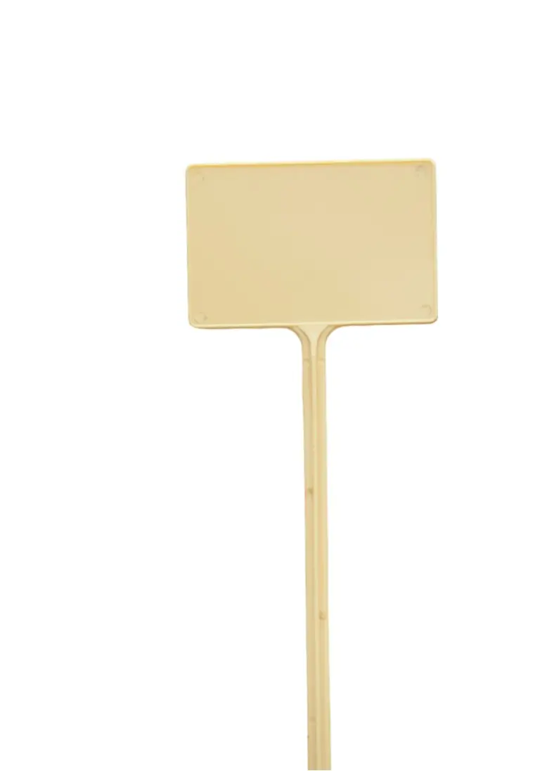 T-etiketten geel 34cm set a 5 stuks Nature