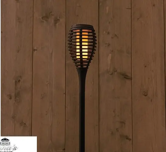 Solar fakkel vlameffect 10x61cm zwt Anna's Collection