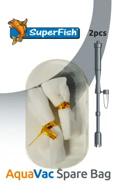 Aquarium schoonmaakproducten Aquavac spare bag 2 pcs Superfish