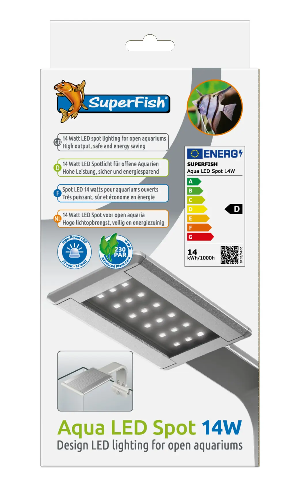 Aquarium decoratie Aqua led spot 14w Superfish