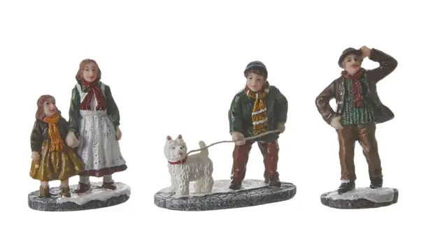 Kerst kersthuisje village people set Luville