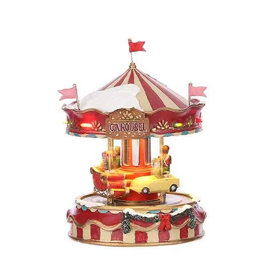 Kerst kersthuisje little carousel Luville