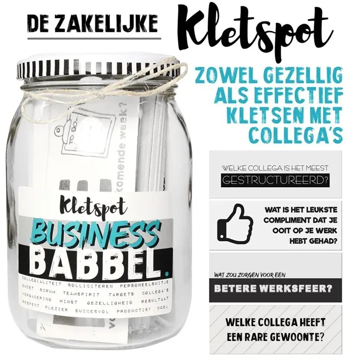 Business Babbel KB Home gezelligheid Kletspot