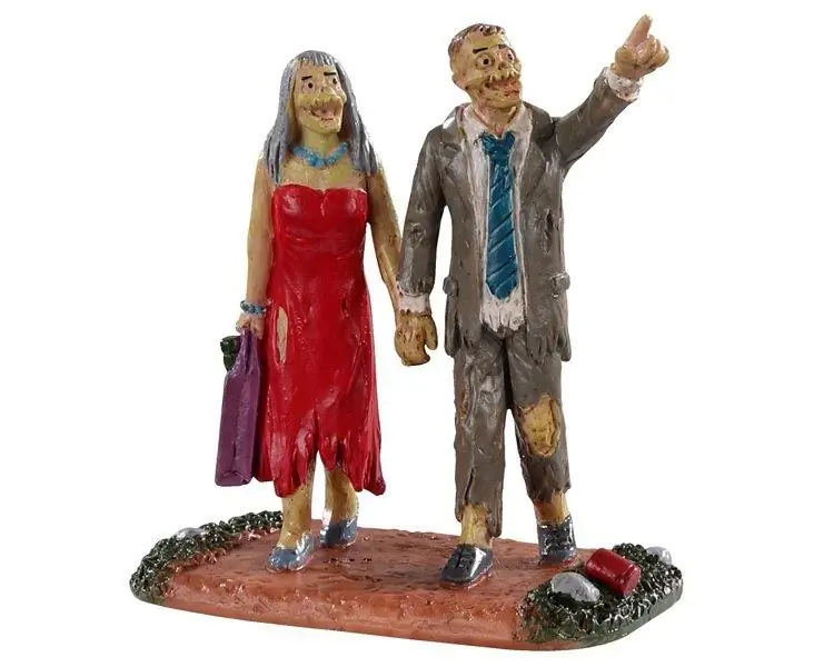 Graveyard partygoers Spooky Town Kerstfiguur LEMAX