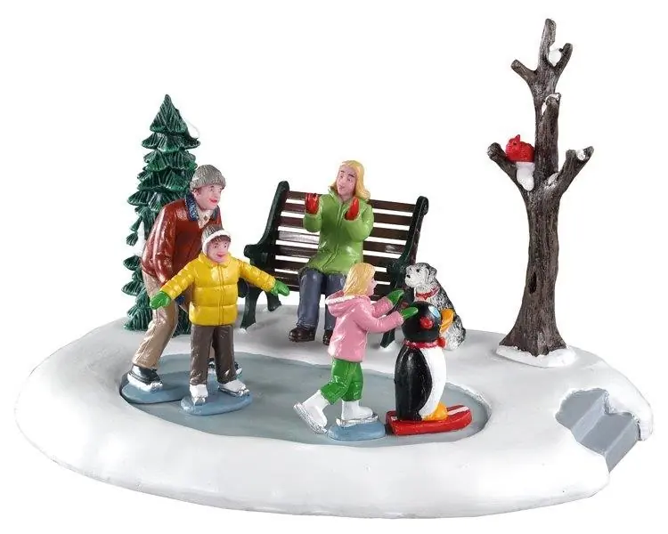 Beginner skaters kerstfiguur LEMAX